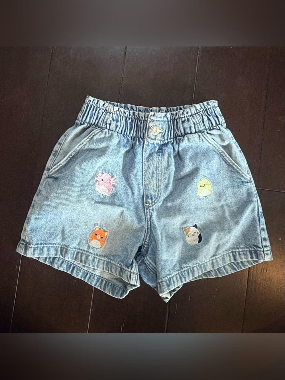 H&M x Squishmallows Denim Shorts with Embroidery